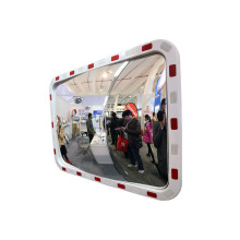 KL 4060 Outdoor Rectangular Factory Convex Traffic Mirror with Reflective Frame, Convex_Mirrors/